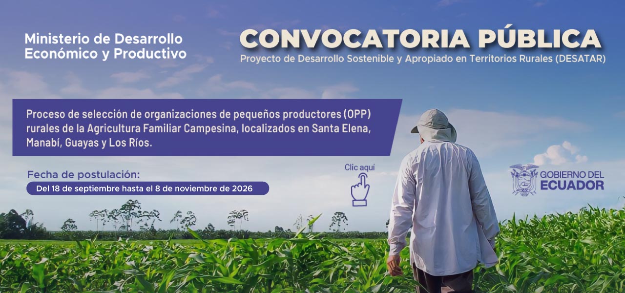 Ampliación del plazo de la convocatoria del Proyecto DESATAR
